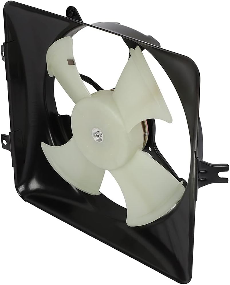 SCITOO 610690 A/C Condenser Engine Cooling Fan Assembly Replacement Fit for 2003-2007 for Honda for Accord 3.0L
