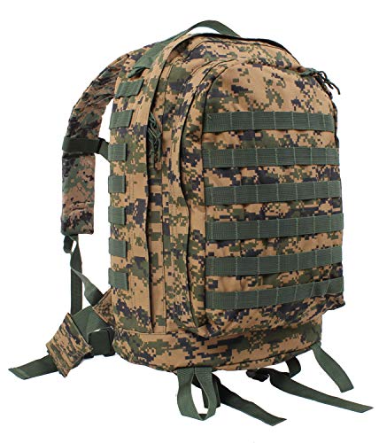 Rothco MOLLE II 3-Day Assault Pack, Woodland Digital Camo