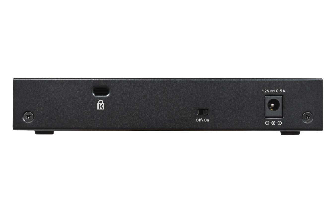 NETGEAR GS308 LAN Switch 8 Port Netzwerk Switch (Plug-and-Play Gigabit Switch LAN Splitter, LAN Verteiler, Ethernet Hub lüfterlos, Robustes Metallgehäuse mit EIN-/Ausschalter), Schwarz
