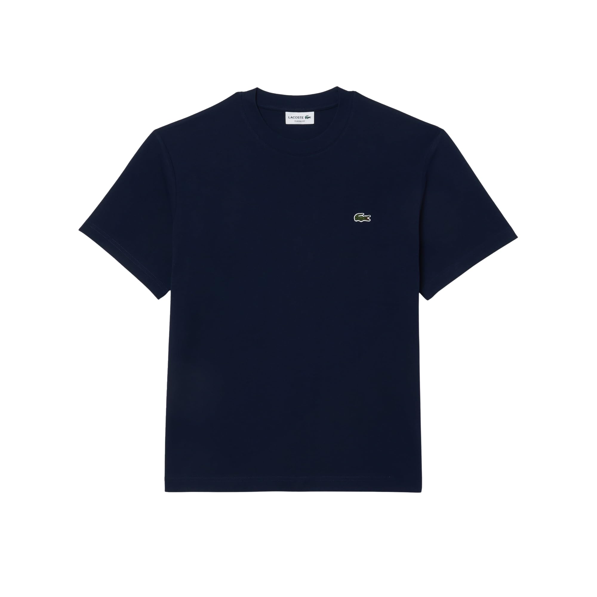 Lacoste TH7318 - Camiseta básica para Hombre, Cuello Redondo, Corte Regular, Azul Marino, XXL