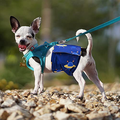 Jodsen Hundewindeln,Wiederverwendbare Bauchbänder für Männliche Hund,Waschbare Hundehöschen,Verstellbare Wickel für Welpen Hygiene Hochsaugfähige Weich für Kleine Mittel Große Inkontinenz Haustiere,S