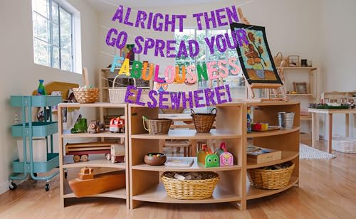 Image of Alright Then Go Spread Your Fabulousness Elsewhere Banner for Coworker Leaving Decorations, Office Employee Colleague Coworker Goodbye Party Going Away Farewell Leaving Job Party Decorations 2GDB