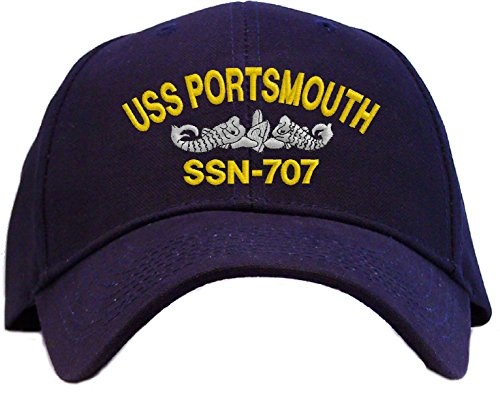 Gorra bordada USS Portsmouth SSN-707 miniatura 1
