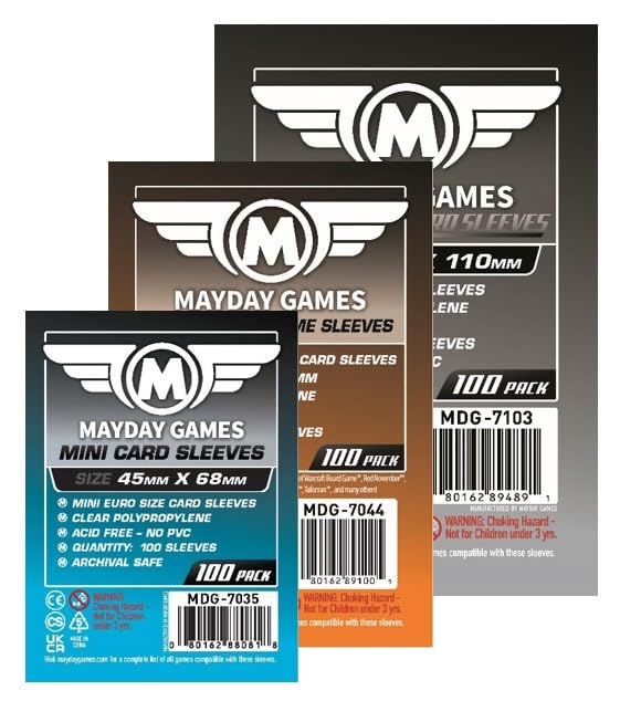 Mayday Games Scythe Game Accessory -Standard Compatible Card Sleeve Bundle