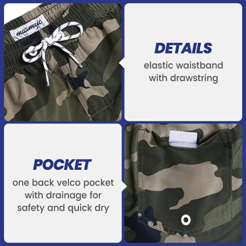 Image of maamgic Mens Swim Trunks Quick Dry Swim Shorts with Mesh Lining Funny Swimwear Bathing Suits 7inch