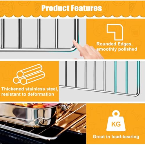 Grille de cuisson Greabuy acier inoxydable accessoire plateau SP101 SP100 - 6