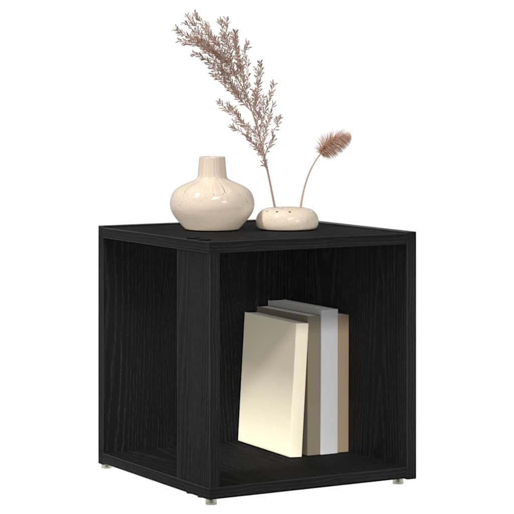 vidaXL Corner Shelves 33 x 33 x 34.5 cm Engineered Wood Black Oak