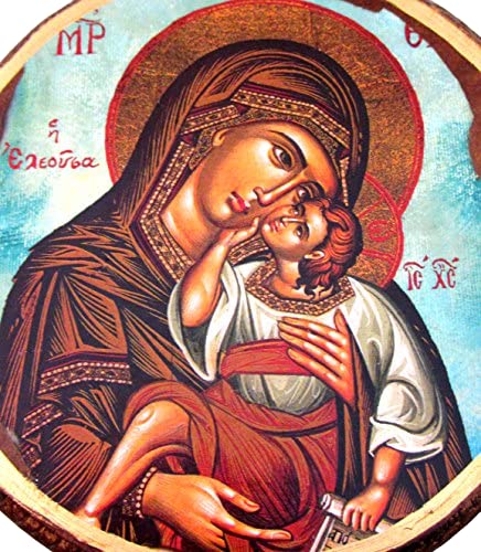 Icône Orthodoxe Pliante - Jésus Christ Et Vierge Marie - Étui En Bois - Russie