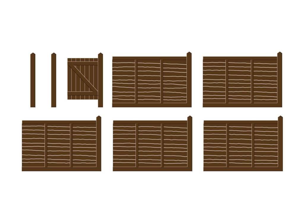 SS44 Larch Lap Fencing suitable for garden boundaries