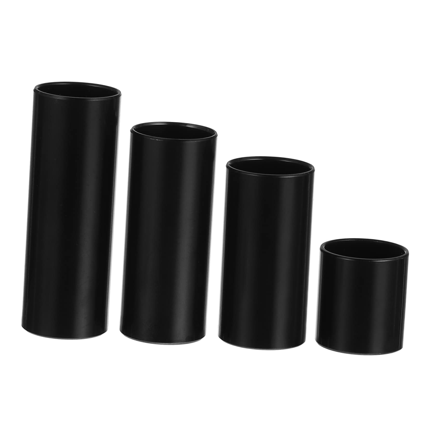 ifundom 4pcs Electric Guitar Slides Set Finger Sleeves Metal Guitar Slide Bar Professional Guitar Slide Kit