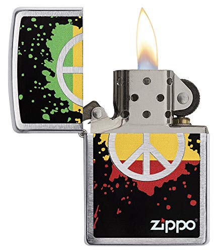 Zippo Peace Sign Encendedor miniatura 3
