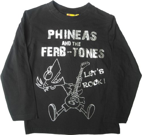 Preisvergleich Produktbild Disney Phineas und Ferb Langarmshirt schwarz