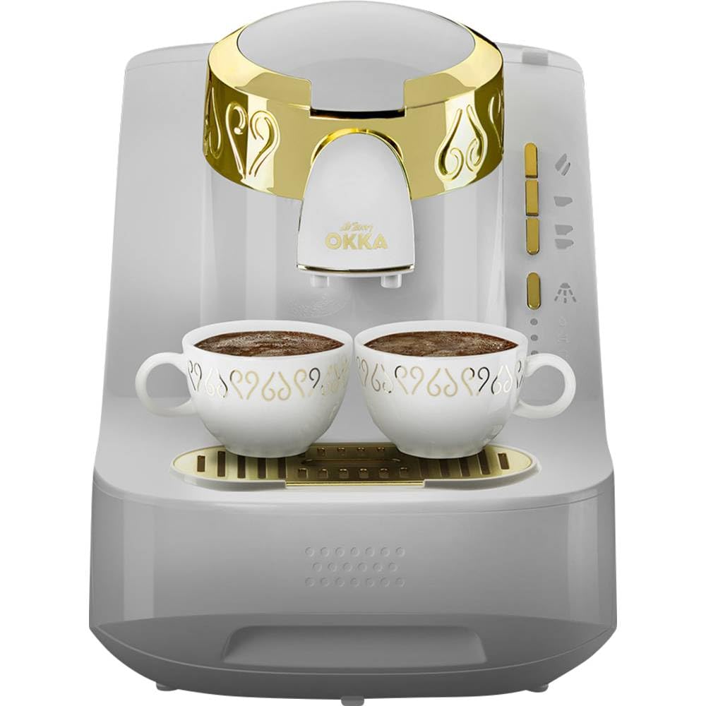 Arzum Okka Türkische Kaffeemaschine Mit Direct-To-Cup Servierfunktion, Auto-Siedepunkterkennung, Selbstreinigung Und Doppel-Brühoption Für 2 Tassen