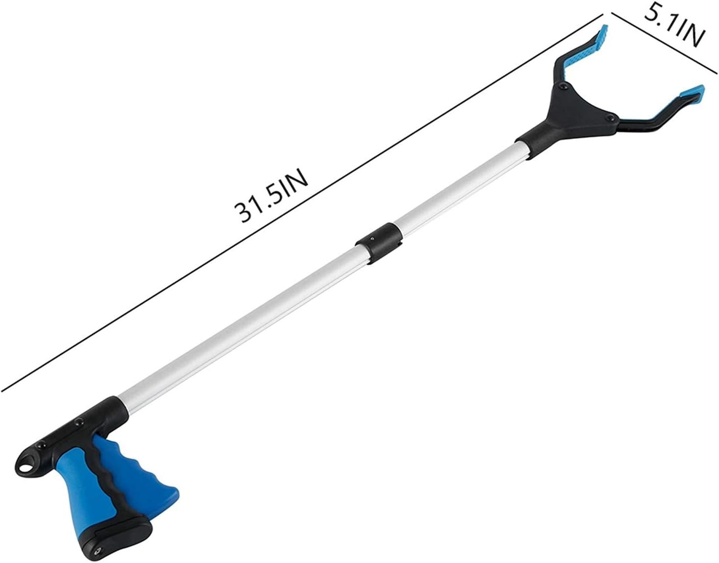 Foldable Trash Picker Extra Long Grabber Reacher Reaching Assist Tool Collapsible Trash Handy Mobility Daily Living Aids Litter Pick Up Garden Picker 21319