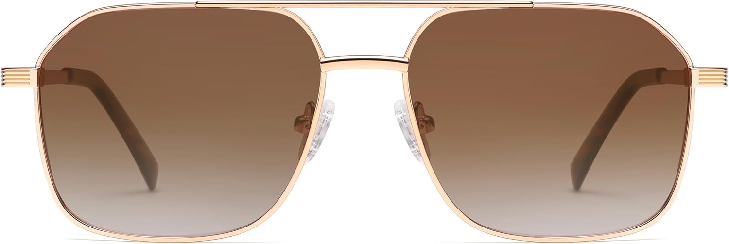 AMOMOMA Retro Oversized Square Aviator Sunglasses for Women Men, 2025 Fashion Vintage Trendy Large Aviator Sun glasses UV400 - Image 2