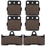 Brake Pads Front and Rear Compatible with Yamaha YFM 660 Grizzly 660 4x4 2002 2003 2004 2005 2006 2007 2008 YFM660F YFM660FA YFM660FAH YFM660FAHD YFM660FAHW YFM660FG YFM660FGH YFM660FH