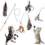 🐱 AMPLIAMENTE UTILIZADO: Estos juguetes para gatos son seguros, no tóxicos y saludables para su mascota. Es adecuado para gatos de todas las edades y tamaños. Es compacto y portátil, y se puede utilizar en interiores y exteriores.