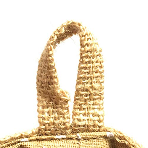 Vaso de flores em tecido de algodão da Vosarea para pendurar pequenos sacos para pendurar com cesta