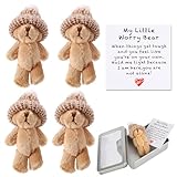 Matériau de qualité : les poupées ours amusantes et inspirantes sont fabriquées en coton PP de bonne qualité. Il convient à tous les âges. Le tissu est doux, agréable au toucher et difficile à déformer.