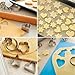 30Pcs Mini Cookie Cutter Set with Box, Small Stainless Steel Fruit Veggie Tiny Polymer Clay Cutters for Kids, Geometric Set for Biscuit Mold