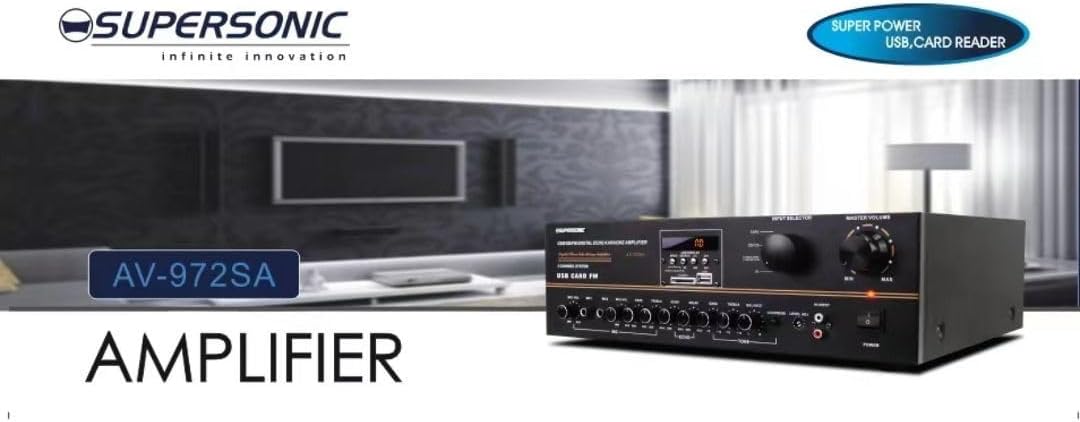 Supersonic AV-972SA Amplifier Features List