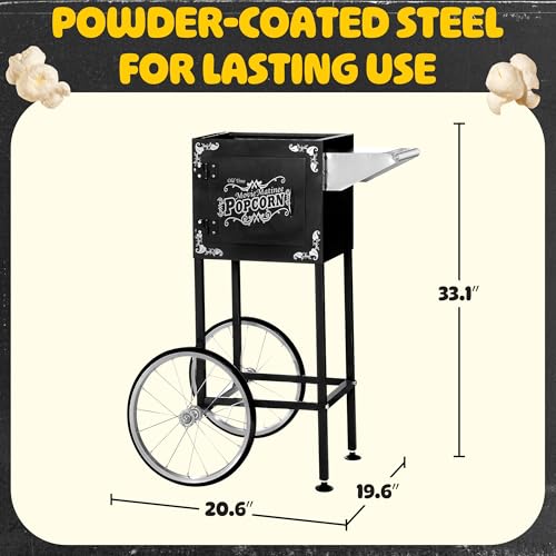 Image of Great Northern Popcorn Matinee 8oz Popcorn Cart Only, Black