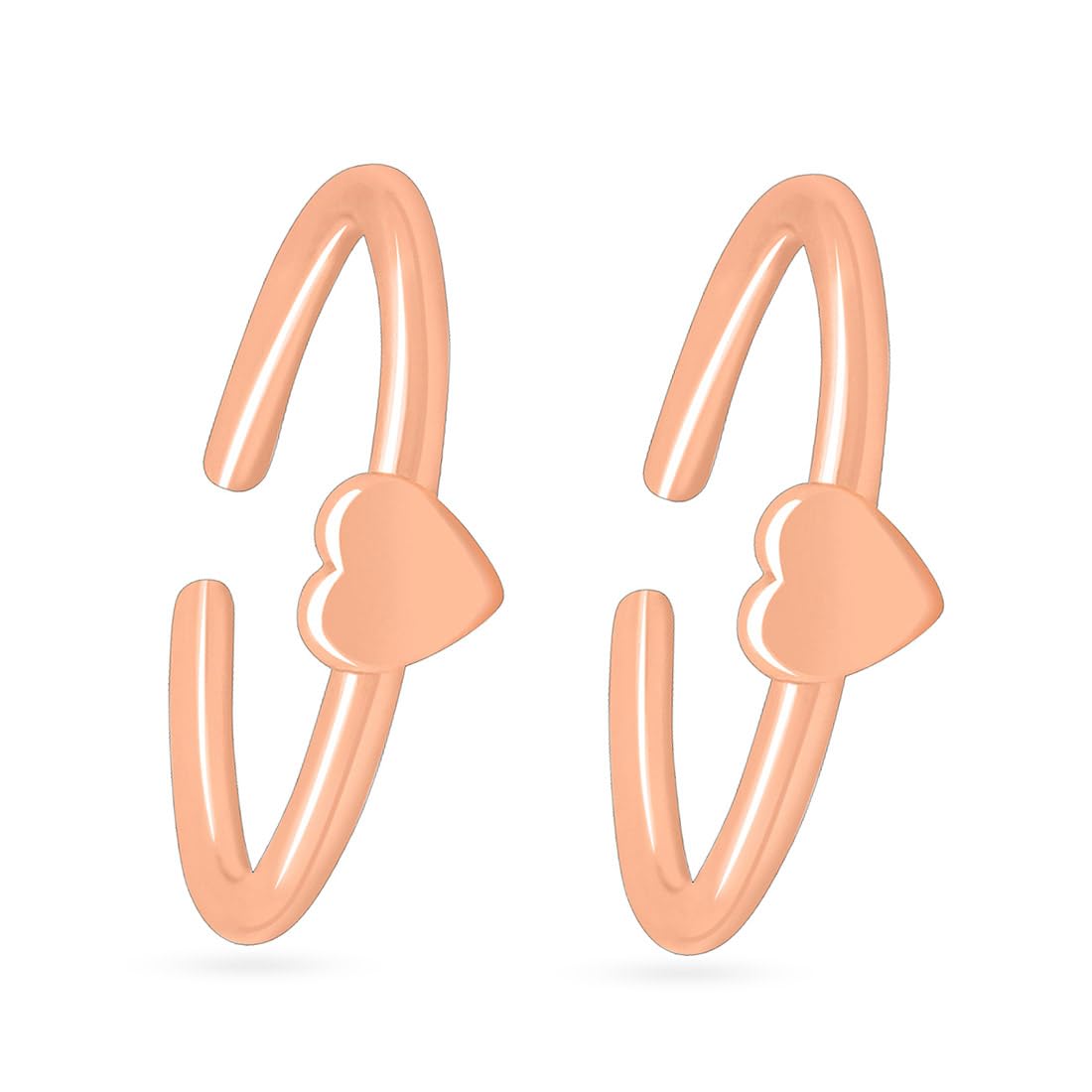 zavya 925 Sterling Silver Heart Rose Gold Plated Toe Ring | Gifts for Women| With Certificate of Authenticity and 925 Hallmark-picture-14