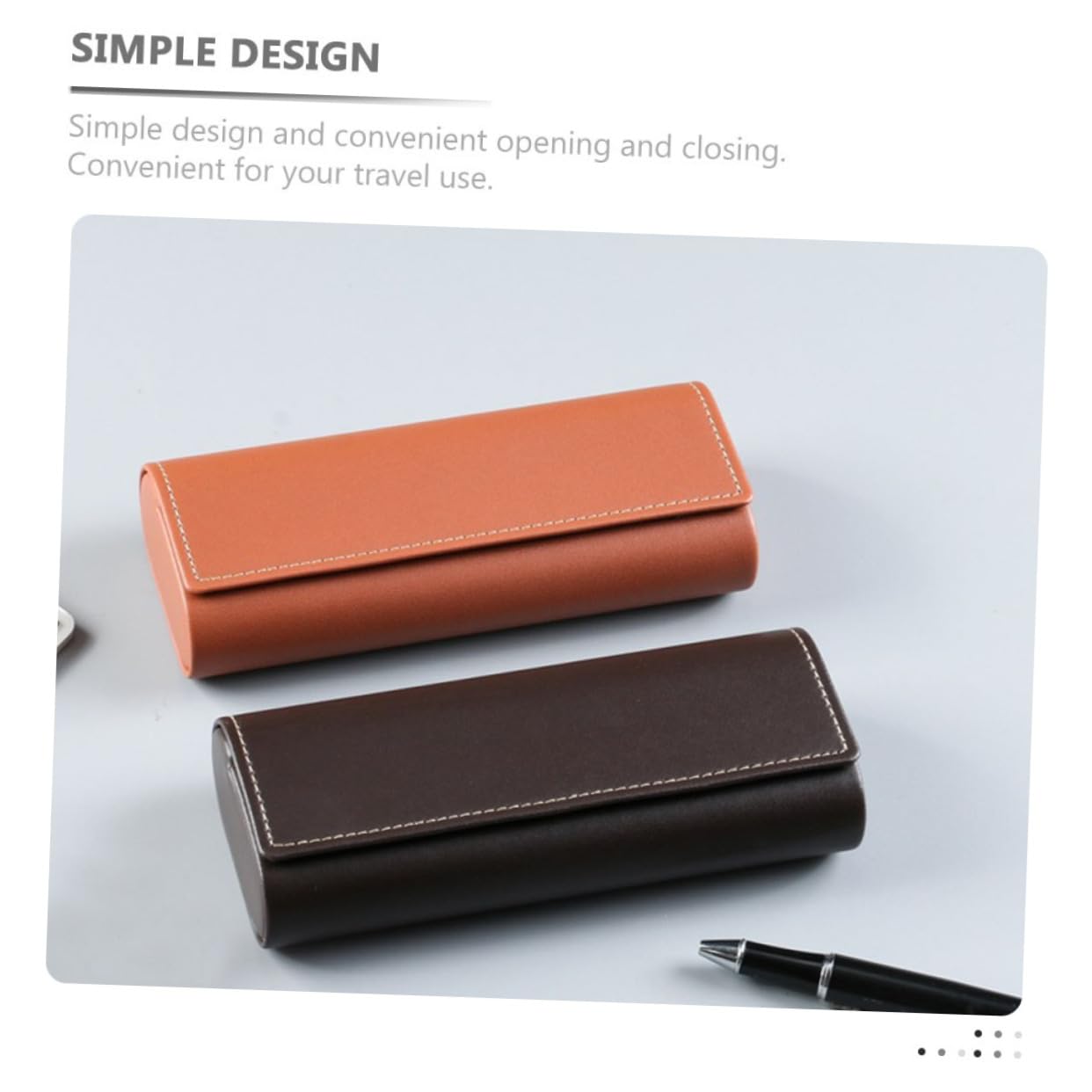 BESPORTBLE Custodia Per Gli Occhiali Dovere Custodia Protettiva Per Occhiali Conchiglia Sottile Tu Portatile Donne Leggere Custodia Per Occhiali Da Sole Occhio Pelle Cioccolato