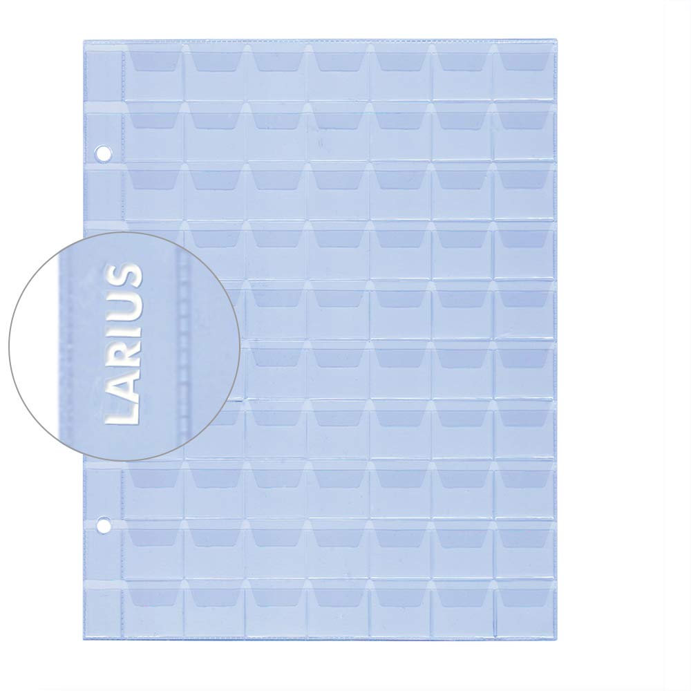 Larius Group 5 x Coin Sleeves Coin Album Coin Sheets 26, 35, 41, 58 mm Diameter Various Sizes, for Coins Commemorative Coins - Image 3