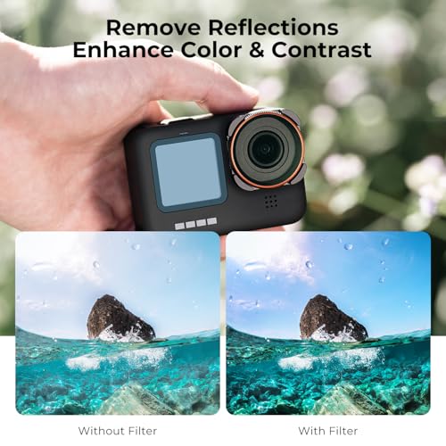 Image of K&F CONCEPT CPL Camera Lens Filter for GoPro Hero 13 /12 /11 /10 /9 Black | Circular Polarizer Polarizing Multi-Coated HD Glass, Aluminum Alloy Frame Action Camera Accessories, FG011