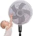 Giftik Coperchio Ventola Di Sicurezza,Copertura In Rete Lavabile Da 16-18 Pollici Protezione Per Dito Per Bambini Con Fibbia Di Sicurezza Regolabile Per Ventilatore Da Tavolo (Bianco)
