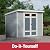 Handy Home Products Highland 8x6 Modern Wooden Storage Shed
