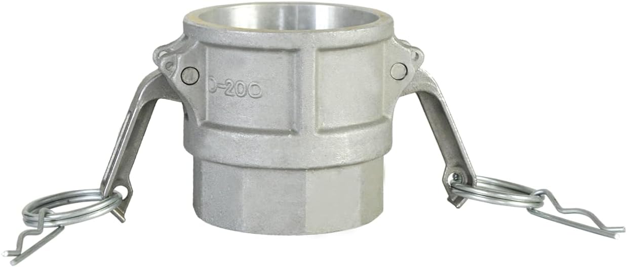 Aluminum Cam and Groove Hose Fitting, Type D, Camlock Female Coupler with Female NPT Thread (2 1/2")