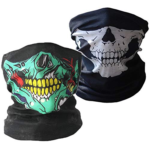 Neck Gaiter (2 Pack), Face Cover Scarf, Bandana Headwear,Cool Breathable