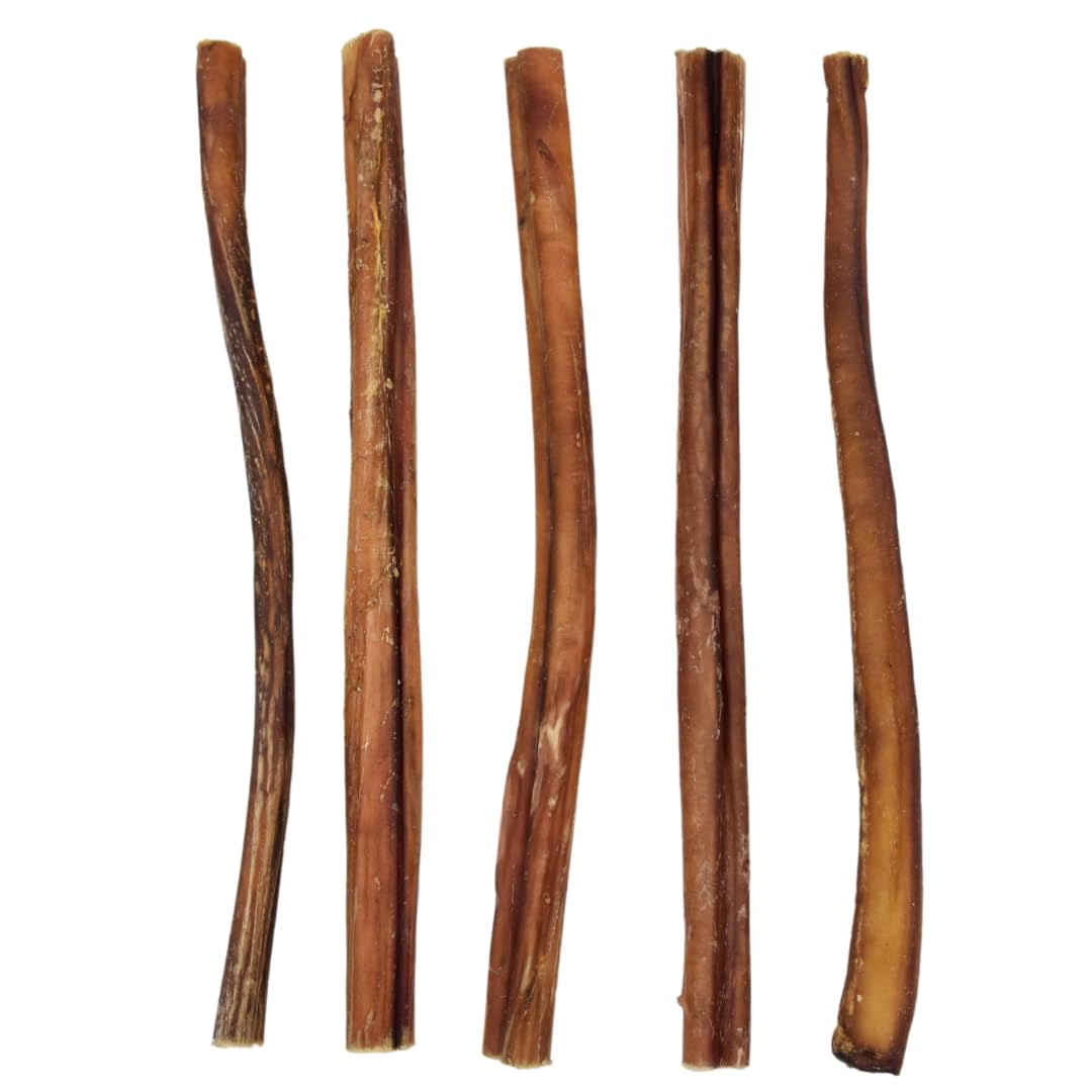 Express Pet Supplies Beef Bulls Pizzles Sticks for Dogs 30cm (12 Inches) - Long Lasting – No Odour or Grease - 100% Natural – Grain and Gluten Free (5 Pizzles)