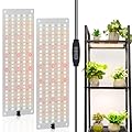 LBW Plant Grow Light, Full Spectrum Plant Light for Indoor Growing, 270 LEDs Growing Lamp with Auto On/Off Timer 4/8/12H, 3 Lighting Modes, 10 Dimmable Levels, 2 Pack