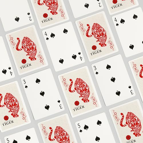 Baraja de Poker Silhouette Año del Tigre Lantern Press miniatura 4