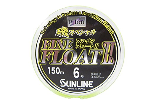 サンライン ナイロンライン 磯スペシャル ファインフロートII 150m 6.0号 ビビットイエロー