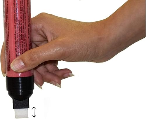 Miniatura 7 de Carmel Marcador de tiza líquida de punta ancha (verde), paquete de 1 bolígrafo de tiza extraíble a base de agua, marcador de tiza bistró borrable,