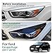 FDAIUN Headlight Eyebrow Car Eyelids Sticker Cover Decal Trim ABS Styling Sticker for Ford Escape Kuga 2017 2018 2019 Exterior Accessories 2Pcs (Glossy Black)