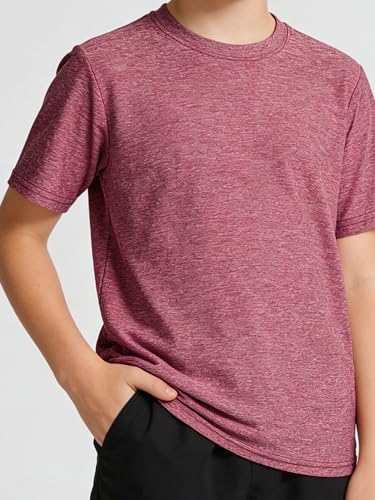Image of 5 Pack Boys Shirts Youth Athletic Dry-Fit Tshirt Tops for Youth Teens 5-18Y