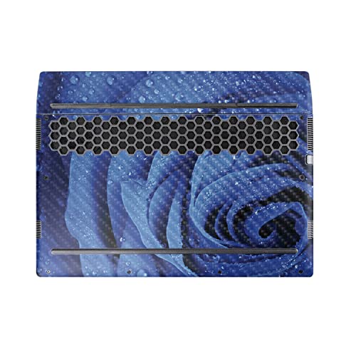 Image of MightySkins Carbon Fiber Skin Compatible with Alienware M17 R5 (2022) Full Wrap Kit - Rose Closeup | Protective, Durable Textured Carbon Fiber Finish | Easy to Apply & Change Styles | Made in The USA