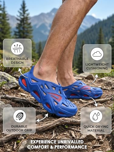 Image of Impakto Super Future Men s Clogs | Lightweight & Breathable EVA Waterproof Slip-Ons for Beach, Pool, Walking & Casual Use | Stylish and Anti Skid | Quick Dry & Soft Cushioned Comfortable Mules