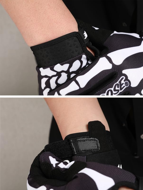 Miniatura 3 de QUENLOOP Guantes de ciclismo para hombre y mujer, guantes de motocicleta con pantalla táctil, guantes de motocicleta para carretera y motocross,