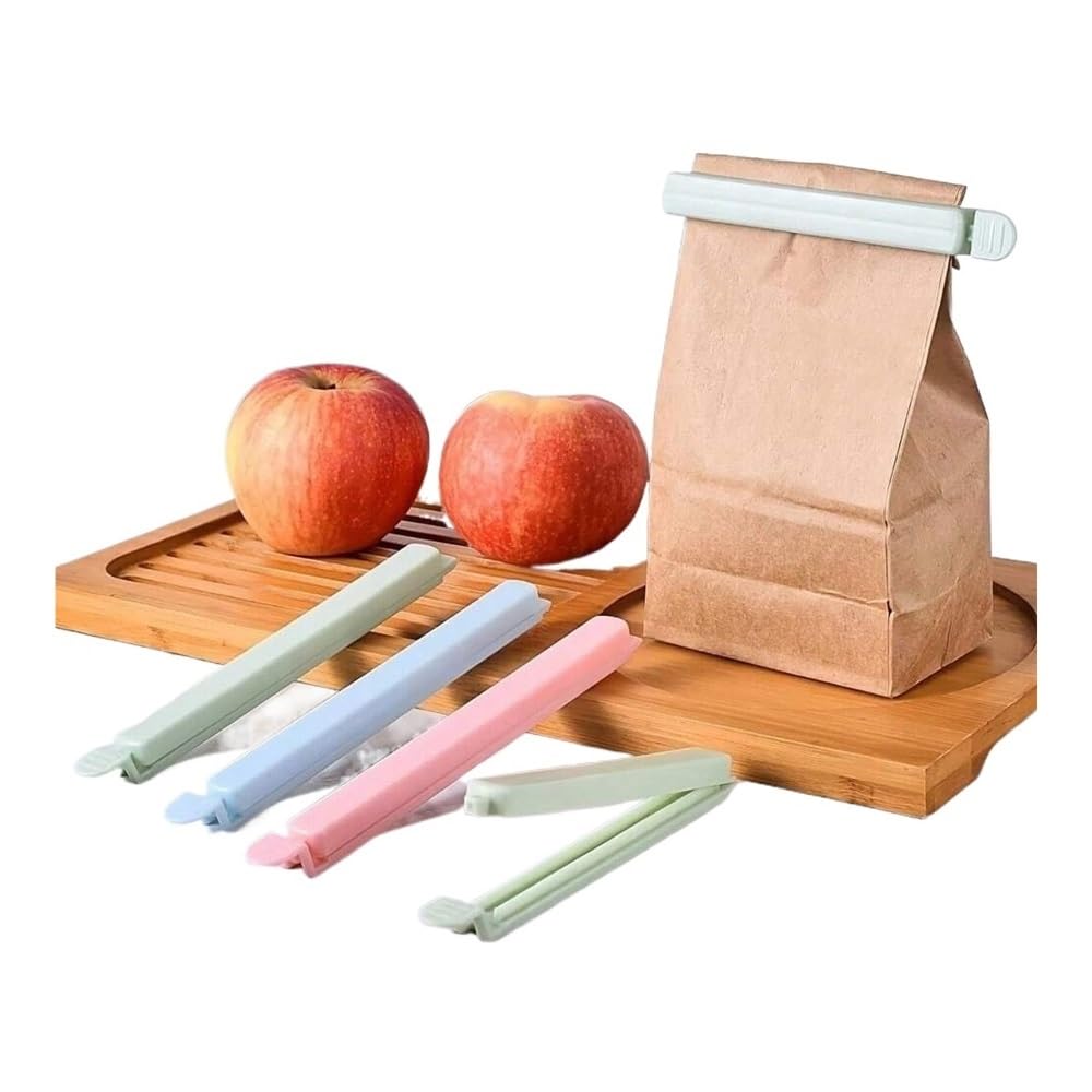 Portable Sealing Bag Clips Universal Kitchen Food Snack Seal Sealer Clamp Tools(A 5PC)