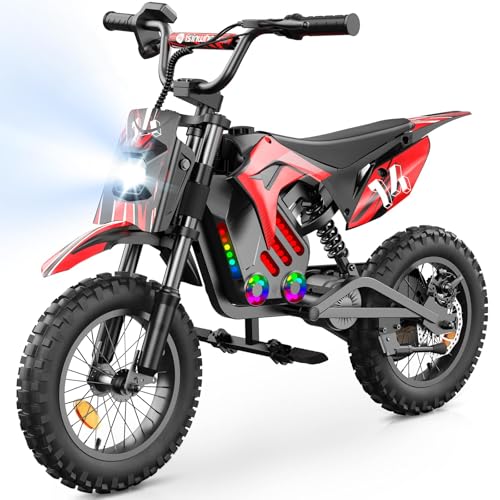 isinwheel A12/A14 Electric Dirt Bike for Kids, 36V...