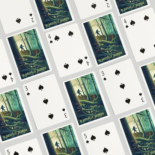 Baraja de Poker 52 Cartas Estilo Bigfoot en Bosque miniatura 4