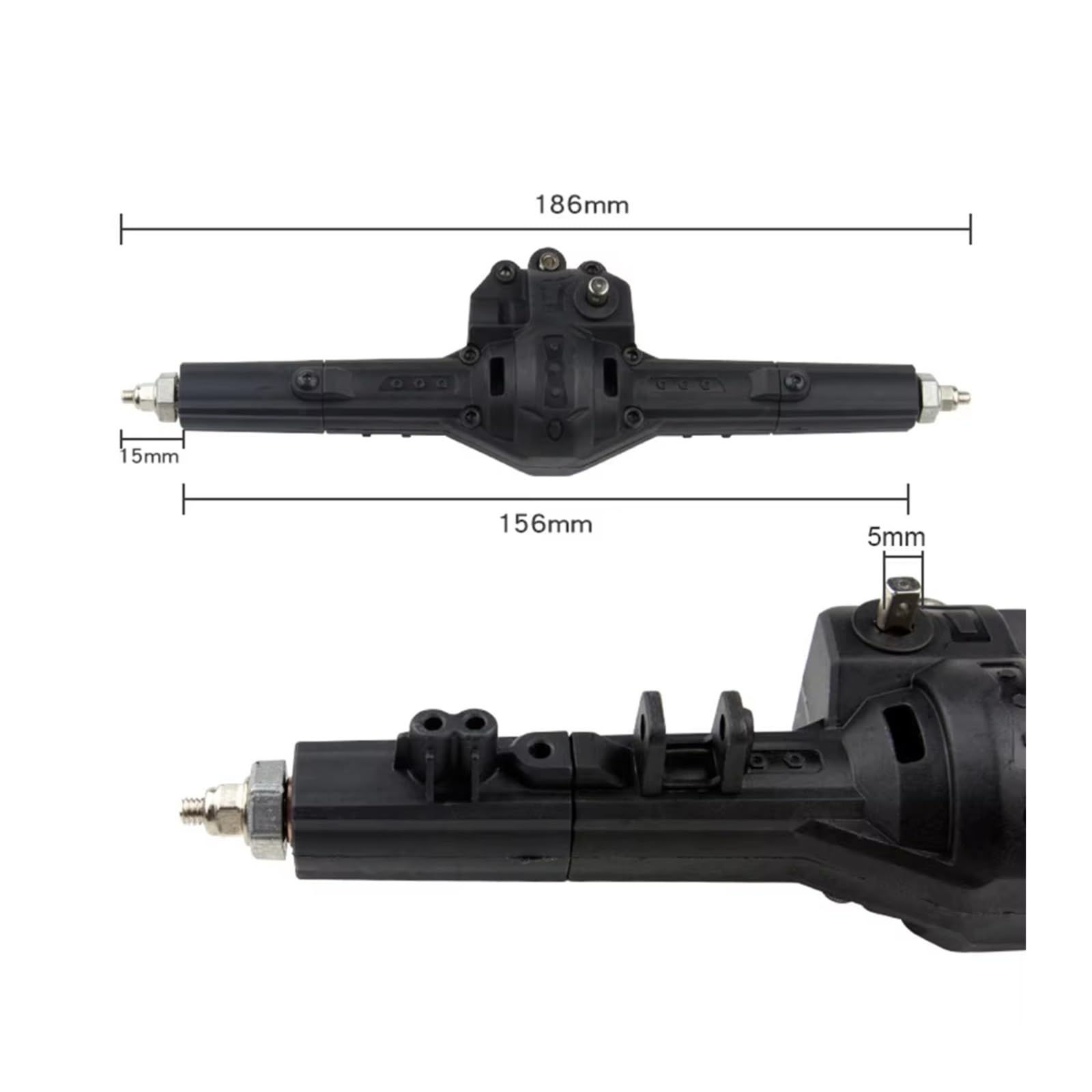 Accesorios Coche RC para Conjunto Caja Cambios Trasera 1:10 Eje Trasero Engranaje Metálico HG-BX03 Accesorios Actualizaciones, Reemplazos Y Reparaciones Vehículos RC