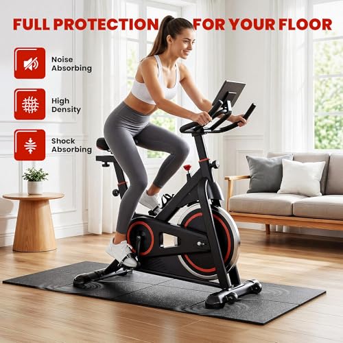 Image of Walking Pad Mat Treadmill Mat for Carpet Floors,55x24 Hardwood Floor Protection, Mats for Under Walking pad /Treadmill /Bike /Exercise Equipment on Carpets, Noise Shock Absorption, Stationary