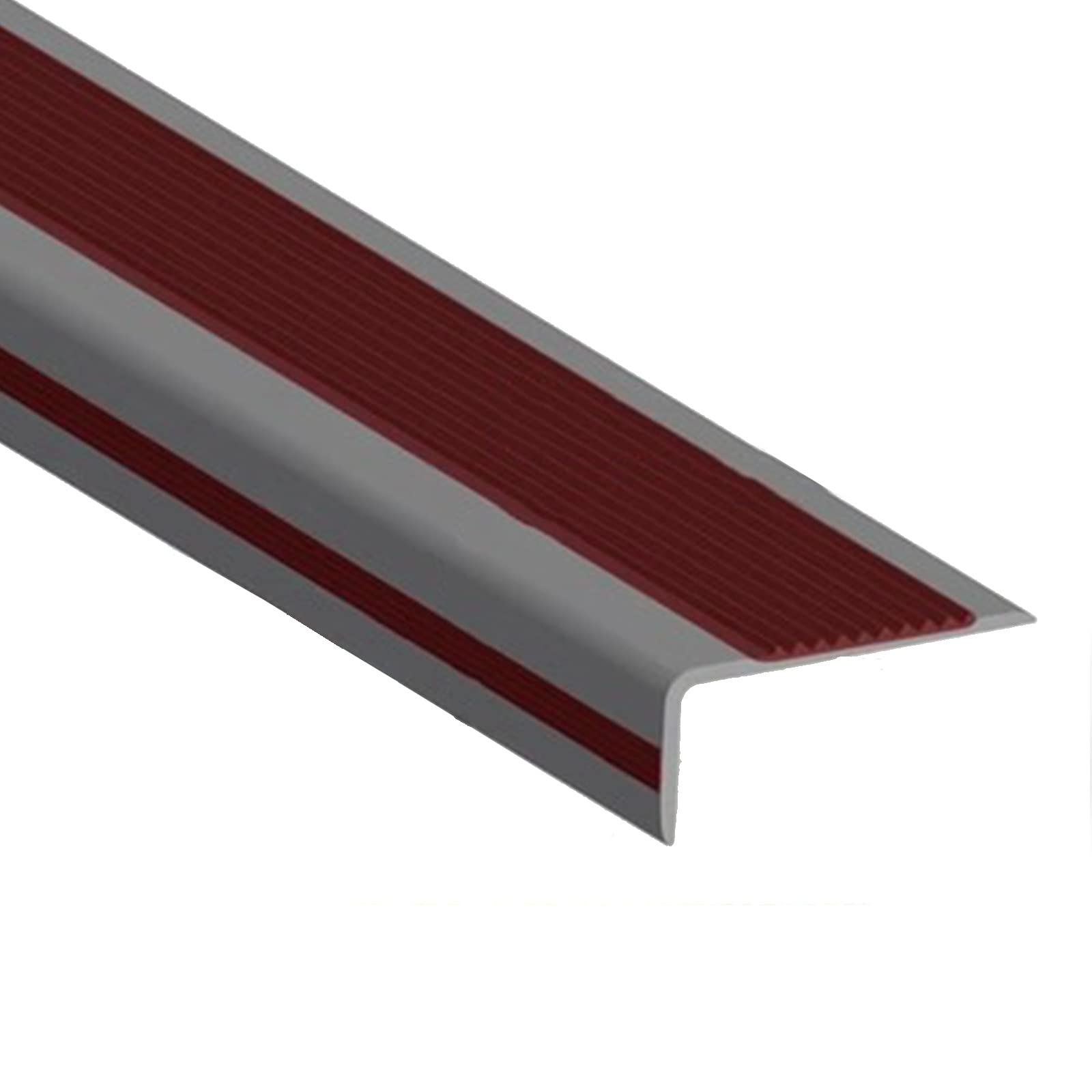 Rubber Stair Treads Non-Slip Edge Protector - Self-Adhesive Stair Step Edge Trim for Indoor Outdoor Use - Waterproof Stair Nosing Covers